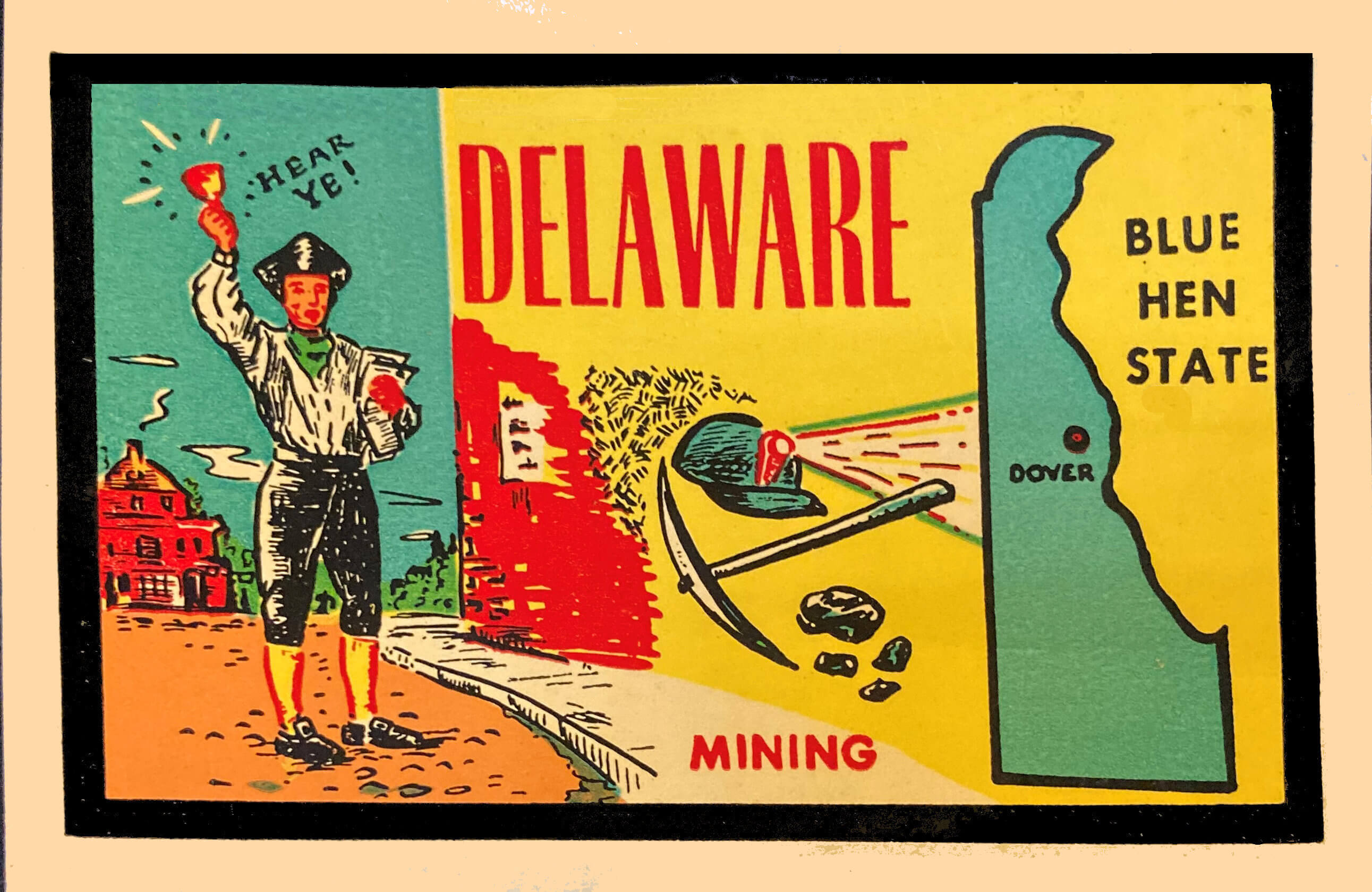 (image for) Delaware Vintage Vacation Stickers